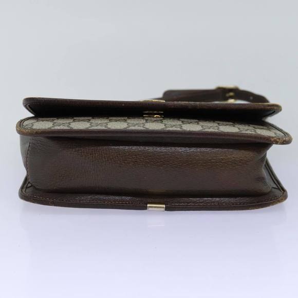 GUCCI GG Supreme Web Sherry Line Shoulder Bag PVC Beige Red Green Auth yk12734 - Picture 5 of 16